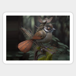 Steampunk fantail Sticker